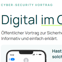 Cyber-Security Vortrag für Privatpersonen
