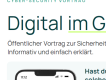 Cyber-Security Vortrag für Privatpersonen