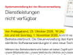 Betriebsunterbruch TaxMe-Online